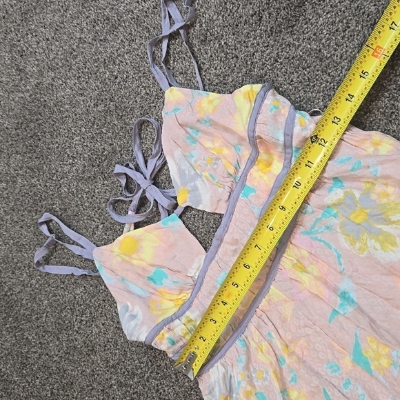 Free People Women Wisteria in Light Combo Maxi dress sz L - Picture 8 of 12